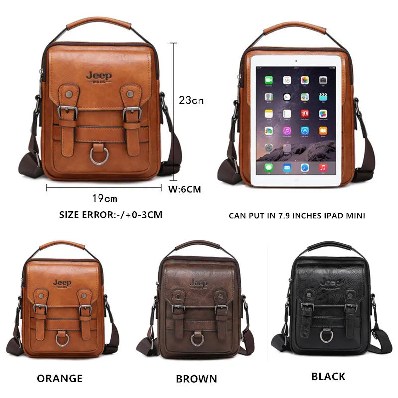Borsa a Tracolla JEEP BULUO - Pelle Premium Multifunzione Uomo