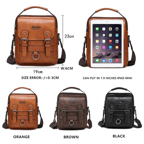 Borsa a Tracolla JEEP BULUO - Pelle Premium Multifunzione Uomo