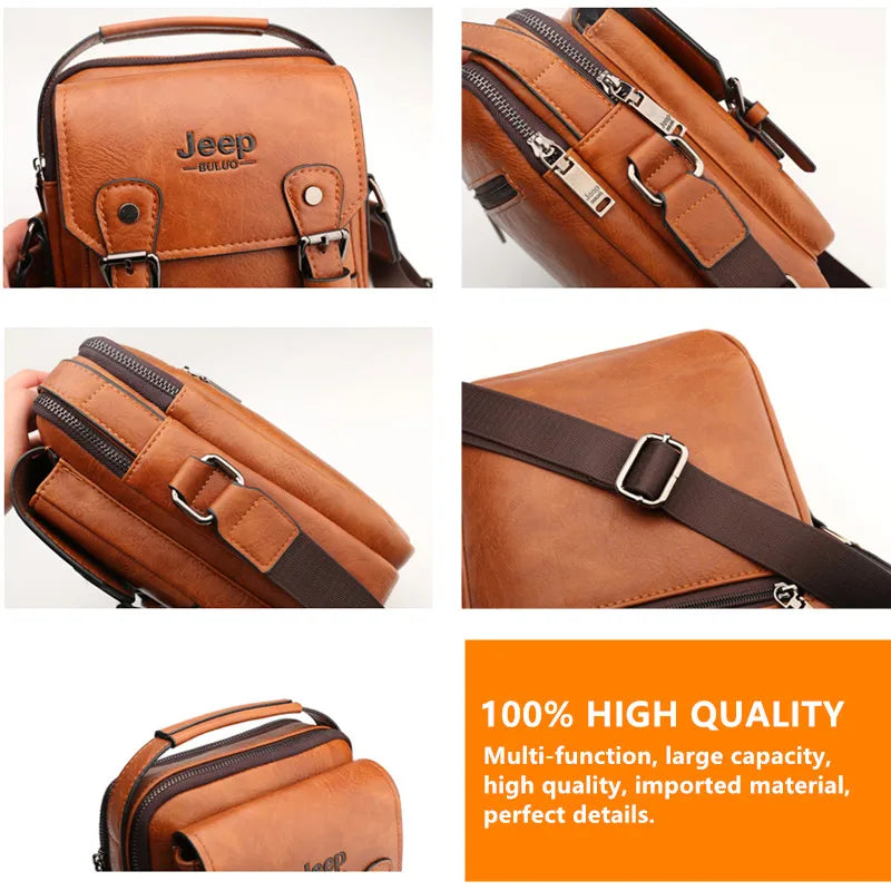 Borsa a Tracolla JEEP BULUO - Pelle Premium Multifunzione Uomo