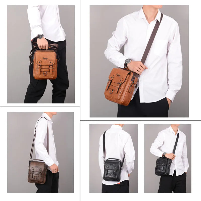 Borsa a Tracolla JEEP BULUO - Pelle Premium Multifunzione Uomo