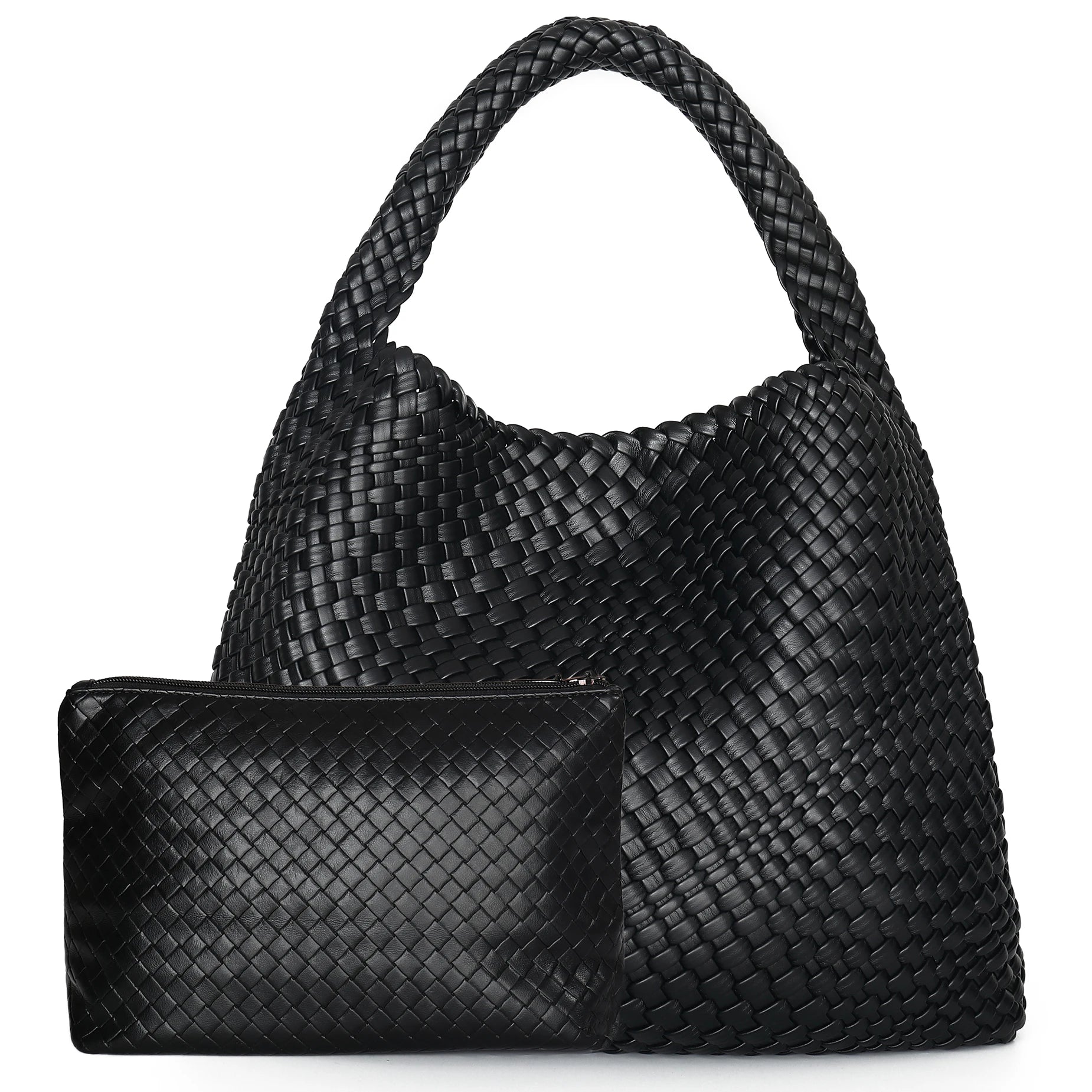 Borsa Tote Intrecciata Donna - Pelle Morbida Estate Viaggio Spiaggia