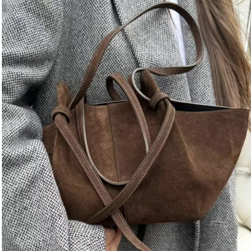 Borsa Tote Donna in Camoscio Sintetico - Grande Capacità Design Luxury