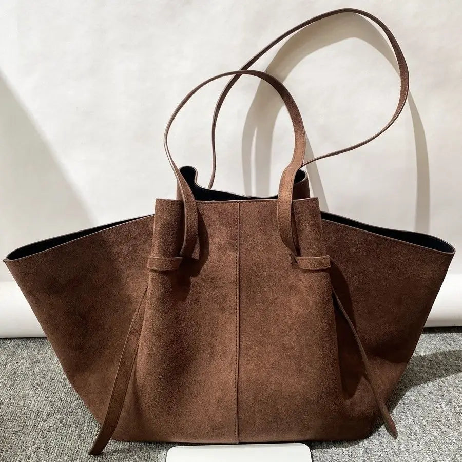 Borsa Tote Donna in Camoscio Sintetico - Grande Capacità Design Luxury