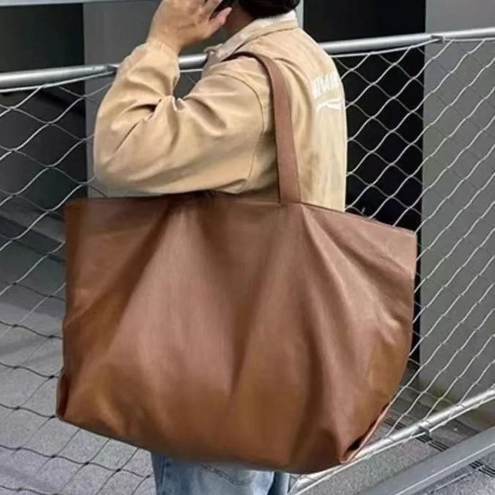 Borsa Tote Donna Grande Capacità - Pelle PU Morbida Designer