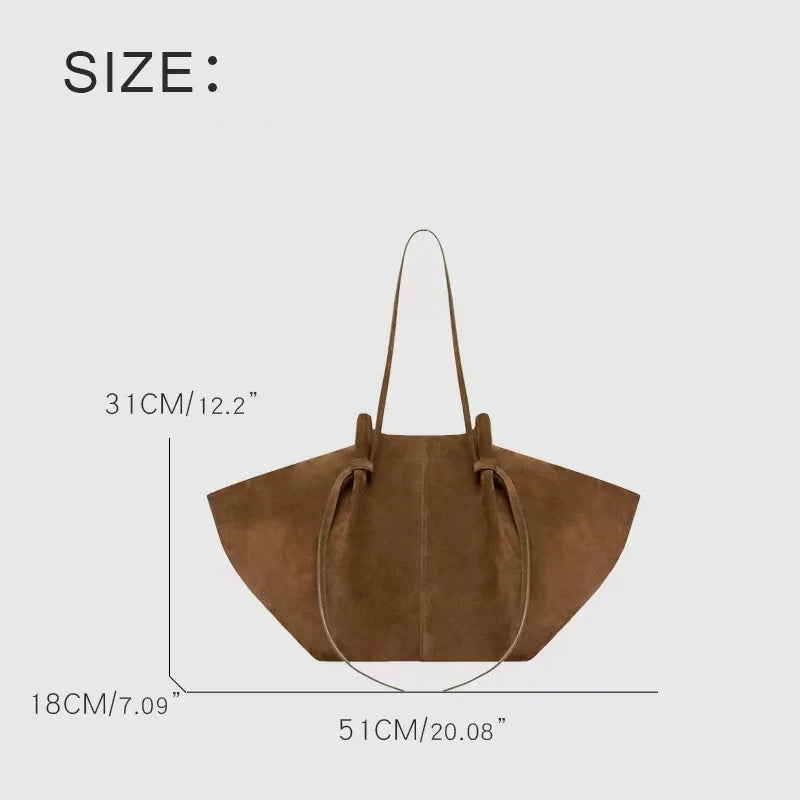 Borsa Tote Donna in Camoscio Sintetico - Grande Capacità Design Luxury