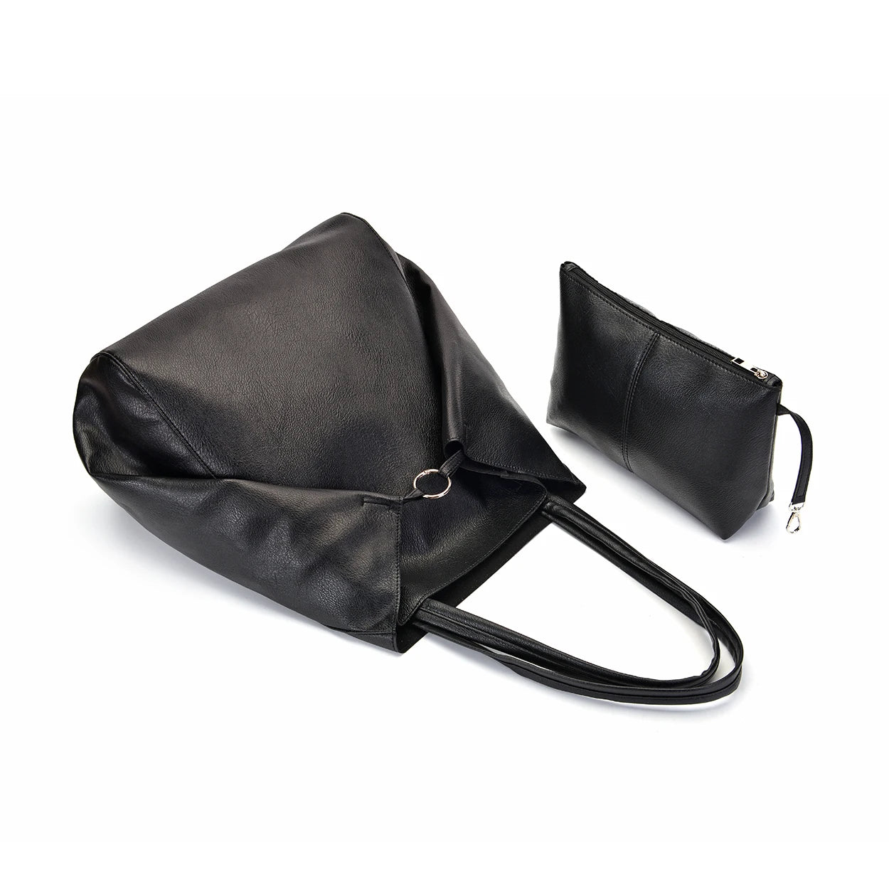 Set 2 Borse Donna Retro - Tote e Pochette Grande Capacità Spiaggia