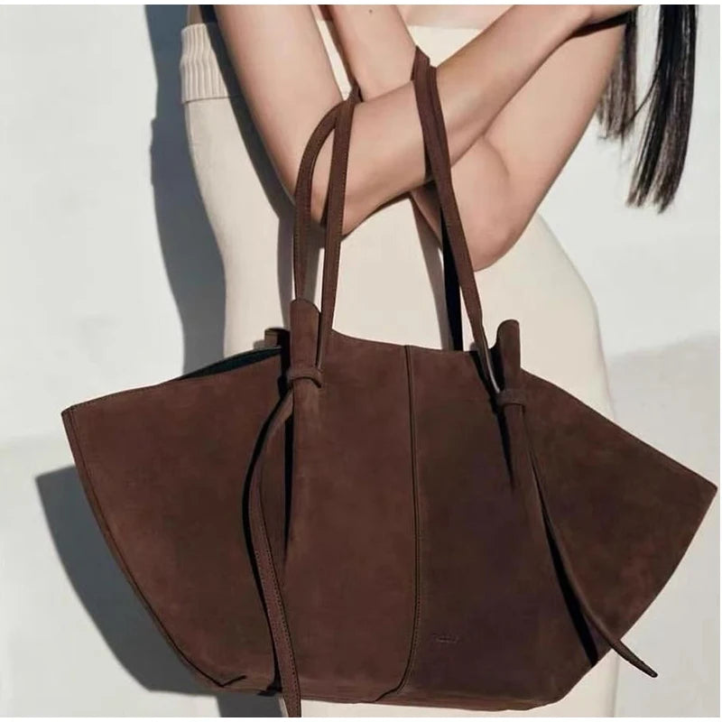 Borsa Tote Donna in Camoscio Sintetico - Grande Capacità Design Luxury