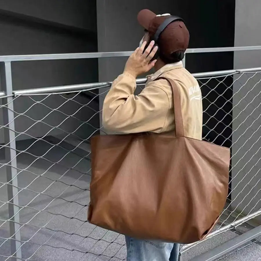 Borsa Tote Donna Grande Capacità - Pelle PU Morbida Designer